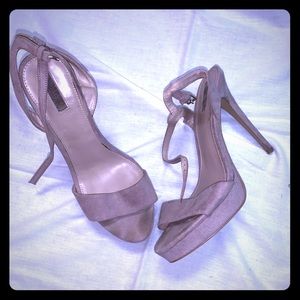 Forever 21 tan suede heels